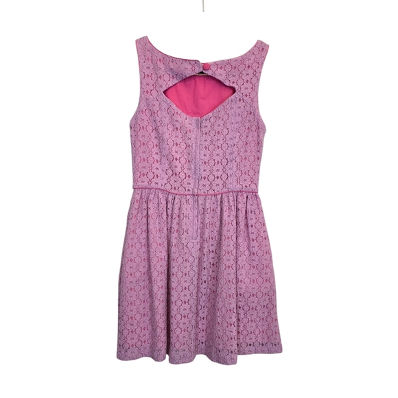 Lily Pulitzer Small Cotton Blend Aleesa Mini Dress Pink Floral - Picture 2 of 13